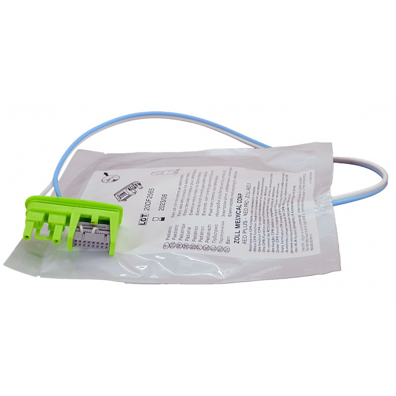 FIAB F7987PW pediatric defibrillator electrodes for ZOLL AED